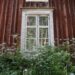 Finsko, stará dřevostavba, červený dům