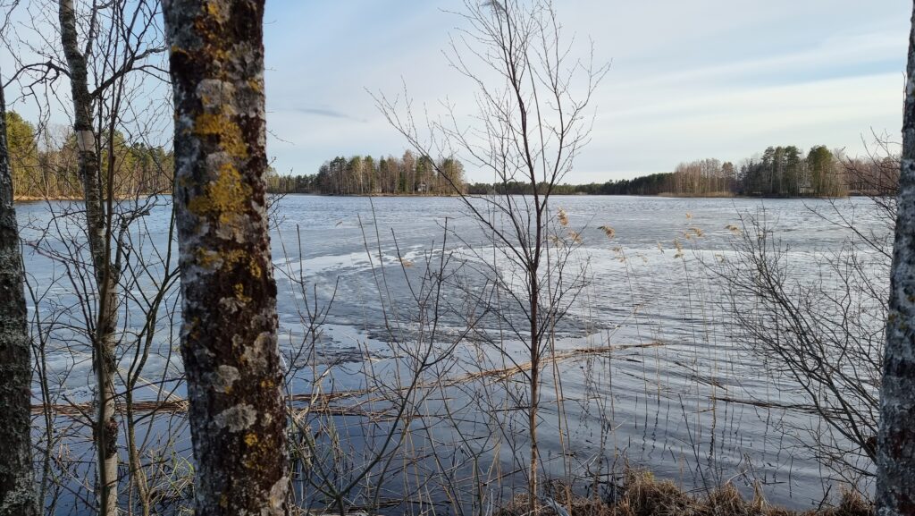 led na jezeře