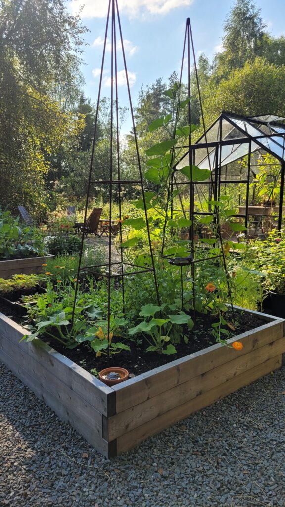 vyvýšené záhony ze dřeva